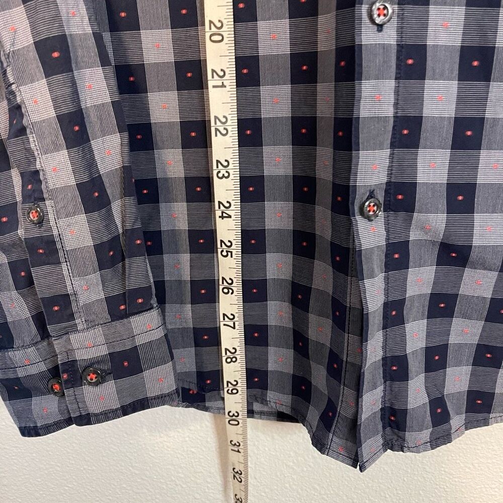 Hugo Boss Plaid Button Down Slim Fit Shirt Size Large - Picture 2 of 10